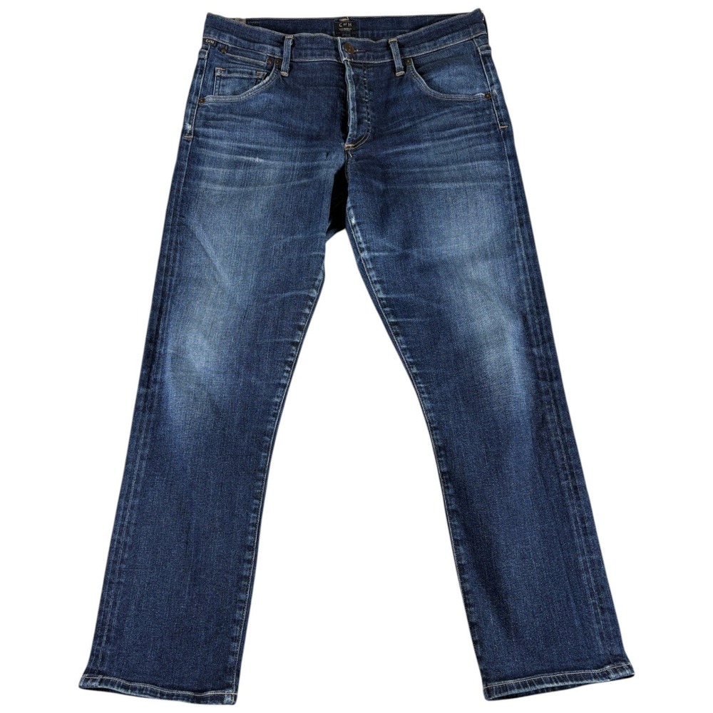 Citizens of Humanity Sid Jeans Mens 28 Blue Straight Midrise Premium Faded
